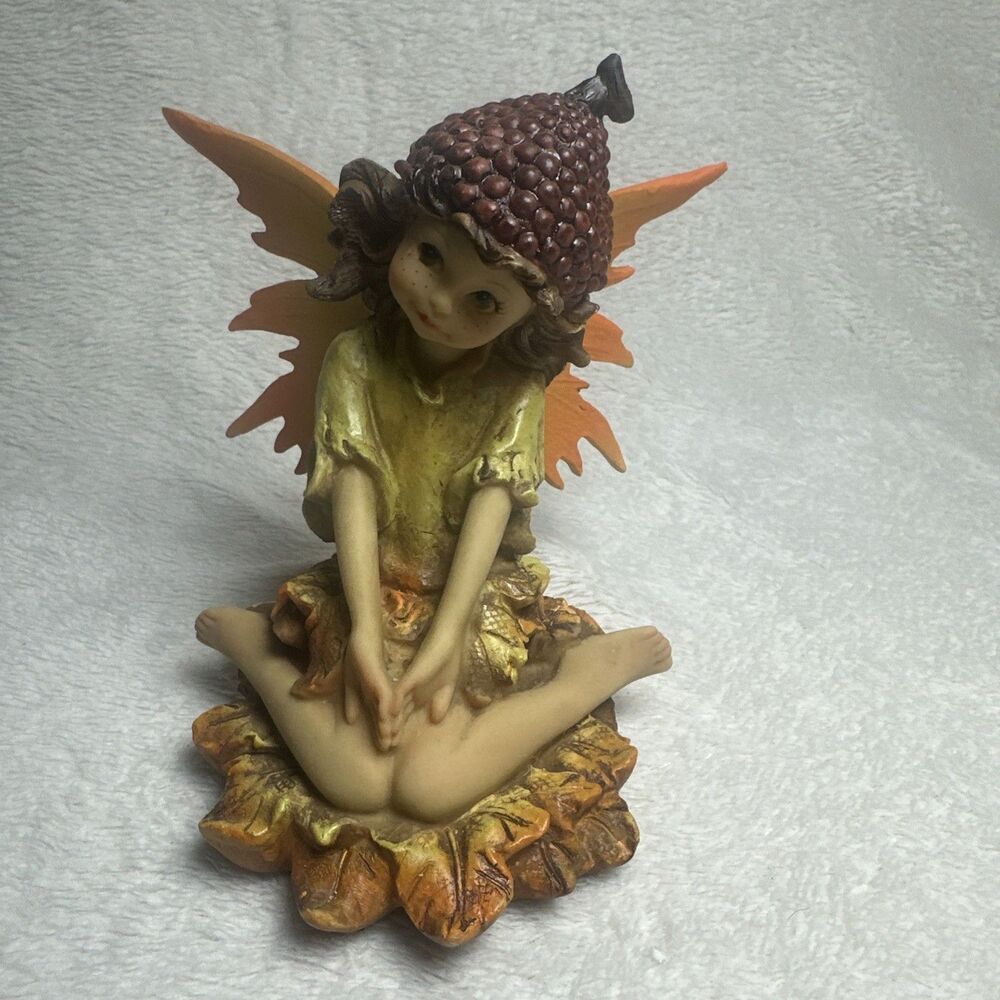 PUMPKIN PATCH SITTING FAIRY FIGURINE 6” & STANDING FAIRY FIGURINE 8” NEW IN BOX - Picture 11 of 15